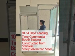 10-14 Days Leading Time Commercial Booth Seating Constructed from Stainless Steel/Galvanized Steel