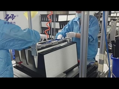 Galvanized Steel Frame V Bank HEPA Filter , 0.3um HEPA Pleated Air Filter H13 High Dust Capability