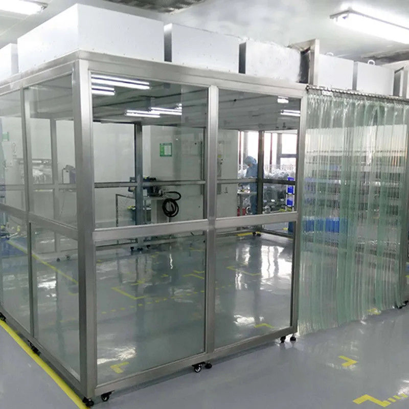 Clean Room Booth H14 HEPA Soft Wall Cleanroom Booth Portable Easy Assembled With Laminar ...