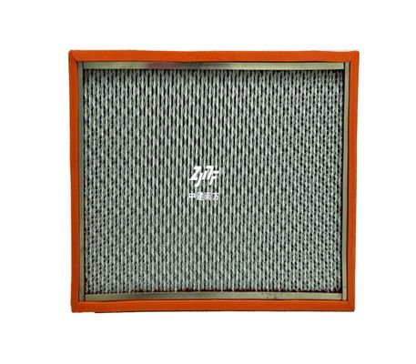 Industry Factory Semiconductor H14 H13 250℃ Glass Fiber HEPA Filter , High Temp Resistant HEPA Air Filter Panel