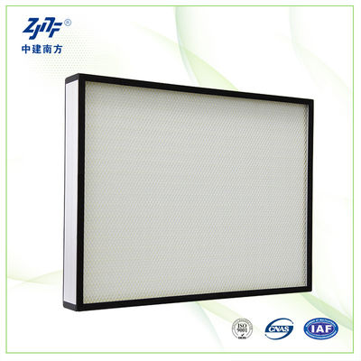 Galvanized Frame Panel Cleanroom HEPA Air Filter OEM High Efficiency With Activated Carbon Media H13 Class