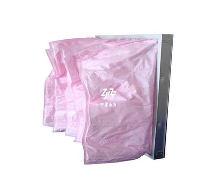 Customized Factory Washable Pocket Air Filter Yellow Blue Pink F7 F8 F9 For Industrial