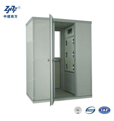 110V 220V SUS304 Stainless Steel Low Noise Cleanroom Air Shower Cabinet , 12 Nozzles 99.99% Stainless Steel Air Shower Room