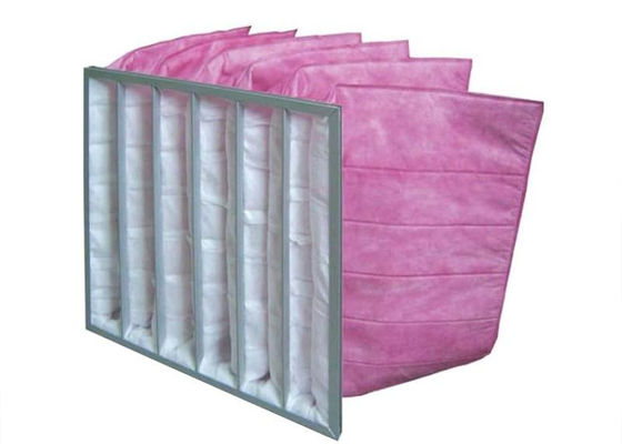 Aluminum Fame Mid Efficiency Pocket Bag Air Filter Synthetic F8 F9 95% With Aluminium Frame Material