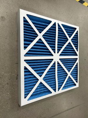 Industry G3 G4 Galvanized Steel Panel Pre Filter For Air Purifier With Rectangular Shape Chemical And Moisture Resistance