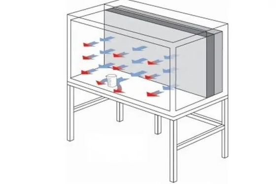 Stainless Steel Laminar Air Flow Hood Table Size 1200*600*1500 Mm Customized
