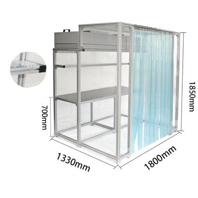 Portable Pharmaceutical Manufacturing Clean Room Booth For Positive Pressure And Customized Pharmaceutical Production