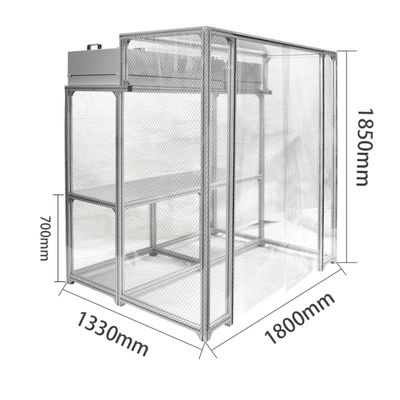 Easy Install Portable Air Filtration Commercial Booth Seating With 99.99% 0.3um Porosity And HEPA Or ULPA Filters