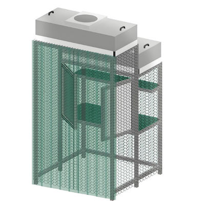 Factory Supplied Stainless Steel Clean Room Booth For Non-Porous Surfaces And Personnel Protection In Biotechnology Manufacturing Plant