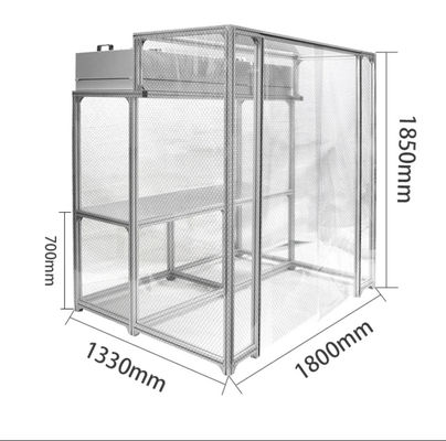 Modular Electronics Assembly Clean Room Booth Controlled Environment For Dust And Static Contamination Prevention