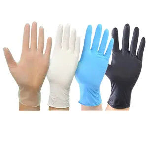 Biopharmaceuticals Cleanroom Disposable Gloves Class 100 / Class 1000 / Class 10000 Nitrile Gloves