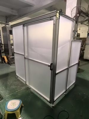 Maintained At Positive Pressure Clean Room Booth Short Installation Cycle with Transparent Enclosure