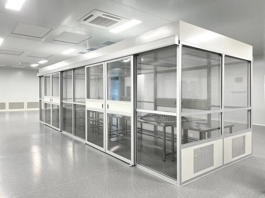 Modular Clean Room Baked-Paint Steel Plates and Epoxy Resin Flooring for Temperature Control in Energy/R D