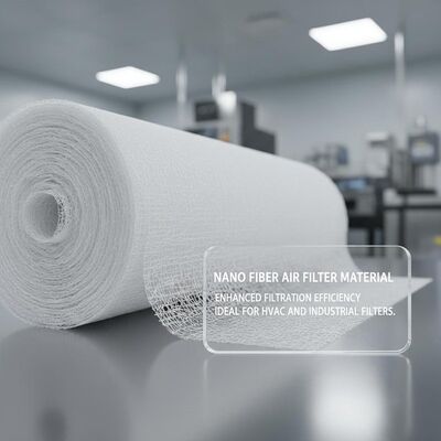 quality Nano Fiber Air Filter Material Enhanced Filtration Efficiency Air Filtration Media Ideal for HVAC and Industrial Filters factory