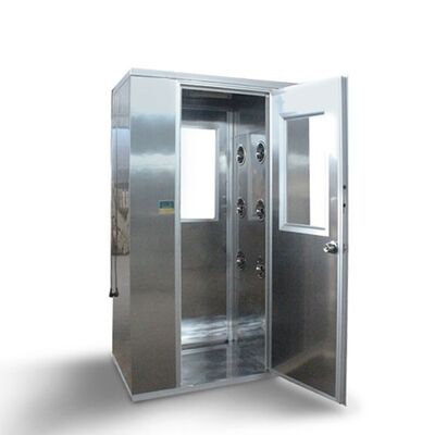 quality Stainless Steel Clean Room Air Shower with HEPA Filter Efficiency ≥99.99% and High-Speed Nozzle 22-25 M/s factory